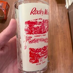 Vintage Rocky Mountain Souvenir Glass